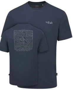 Rab Mens Crimp Elevation Tee - Tempest Blue