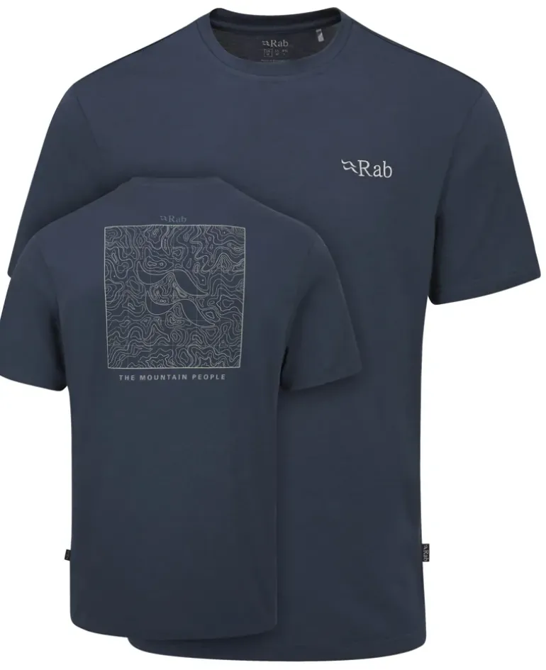 Rab Mens Crimp Elevation Tee - Tempest Blue