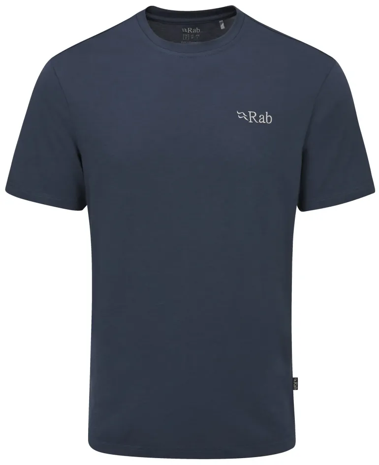 Rab Mens Crimp Elevation Tee - Tempest Blue