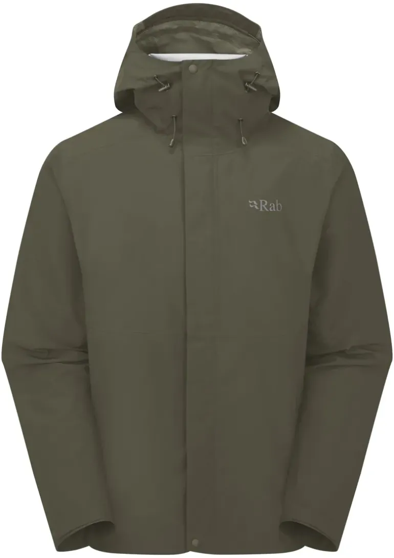 Rab Mens Downpour Jacket - Army