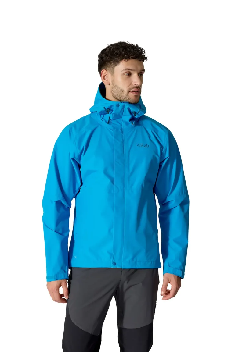 Rab Mens Downpour Jacket - Maya Blue