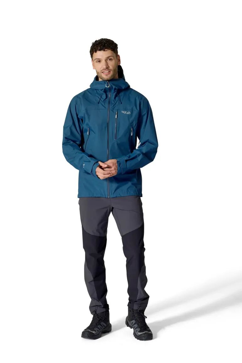 Rab Mens Downpour Mountain Jacket - Tempest Blue