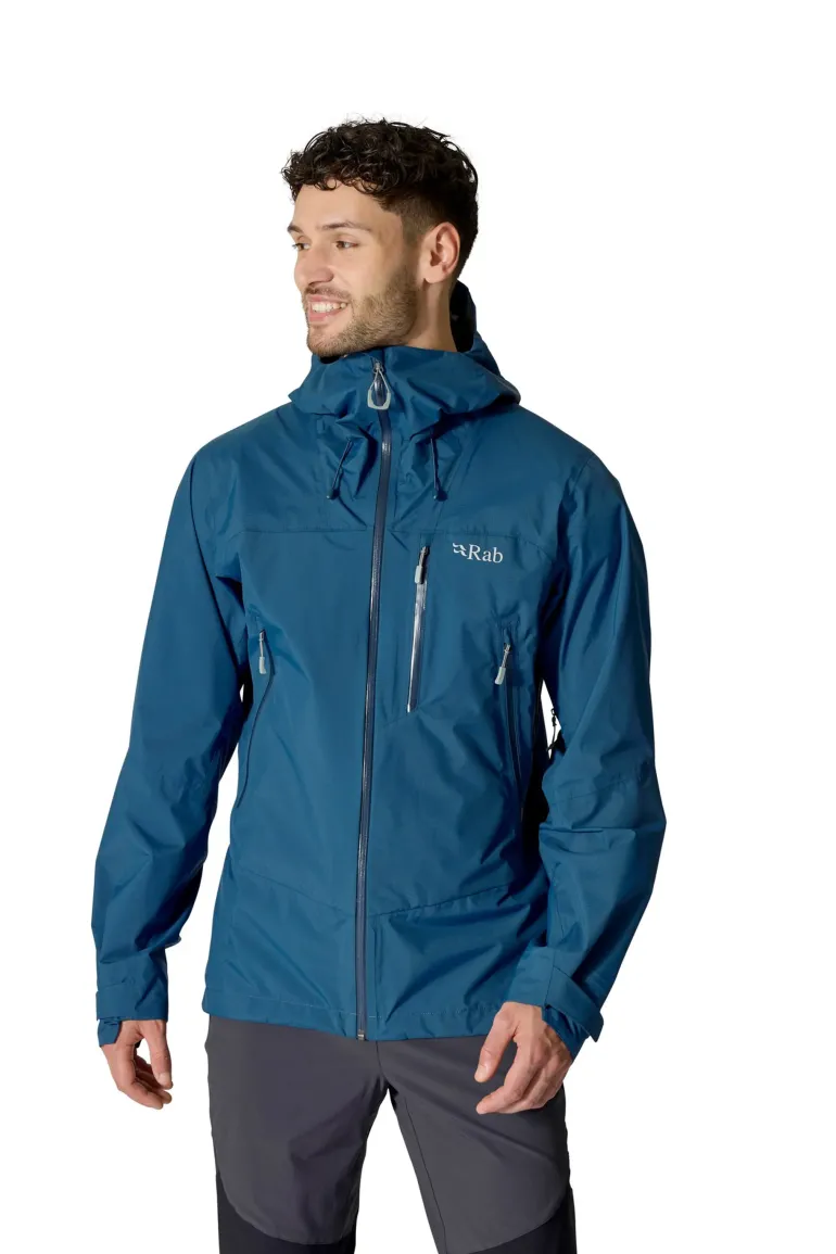 Rab Mens Downpour Mountain Jacket - Tempest Blue