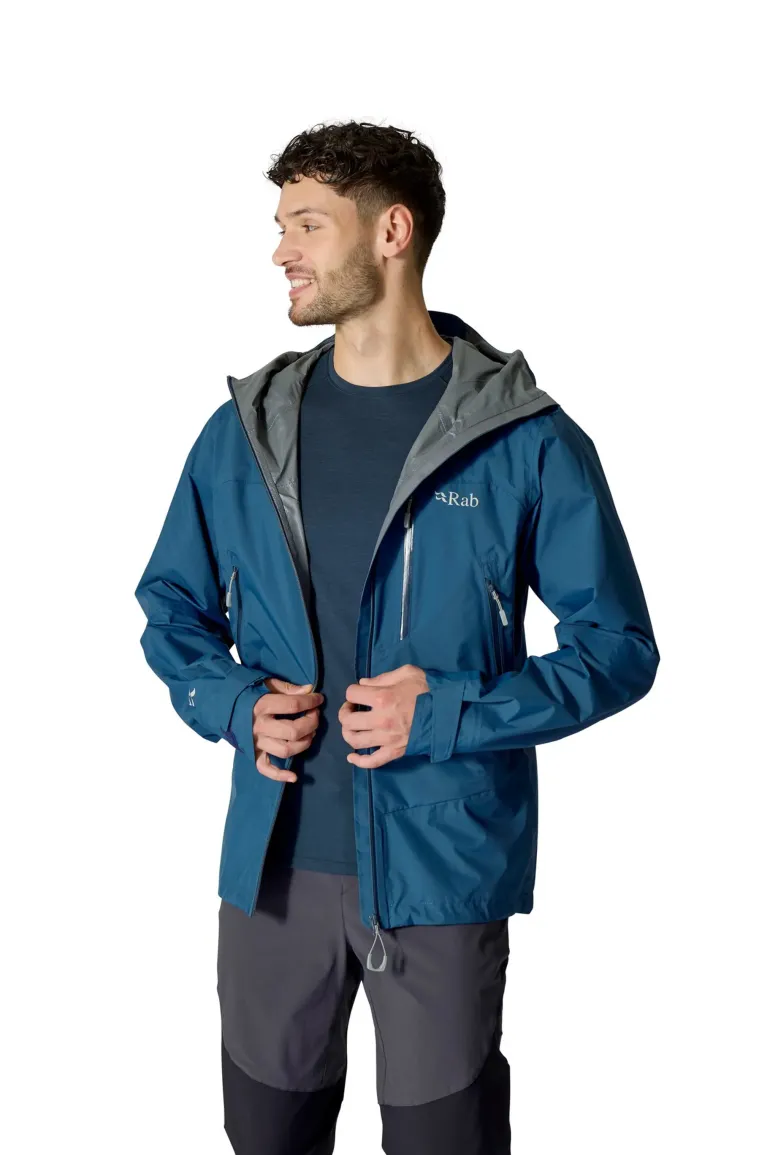 Rab Mens Downpour Mountain Jacket - Tempest Blue