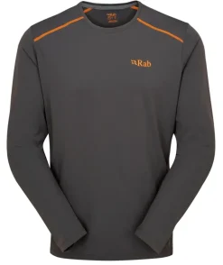 Rab Mens Force Long Sleeved Tee - Graphene
