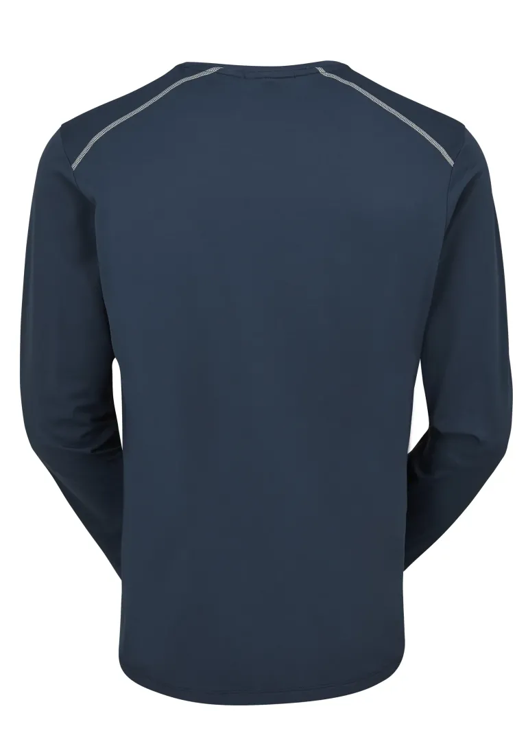 Rab Mens Force Long Sleeved Tee - Tempest Blue