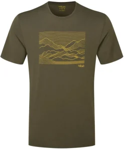 Rab Mens Mantle Outline Tee - Army