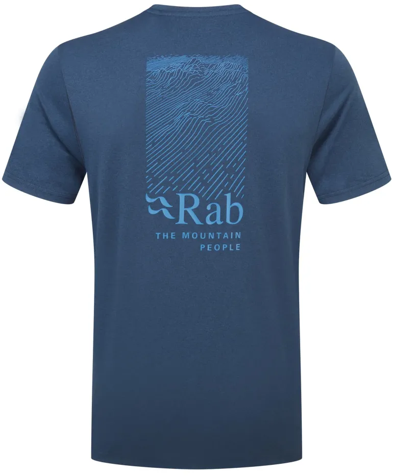 Rab Mens Mantle Ridge Tee - Tempest Blue