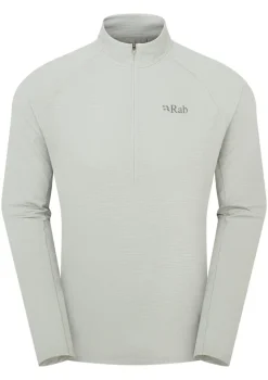 Rab Mens Sonic LS Zip-T - Light Zinc