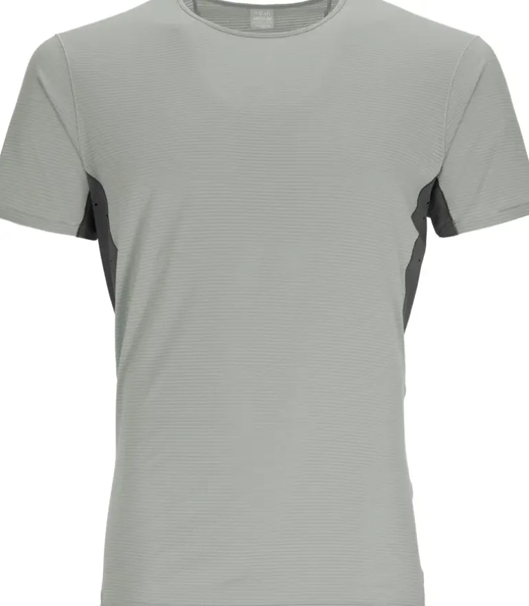 Rab Mens Sonic Ultra Tee - Light Zinc-Graphene