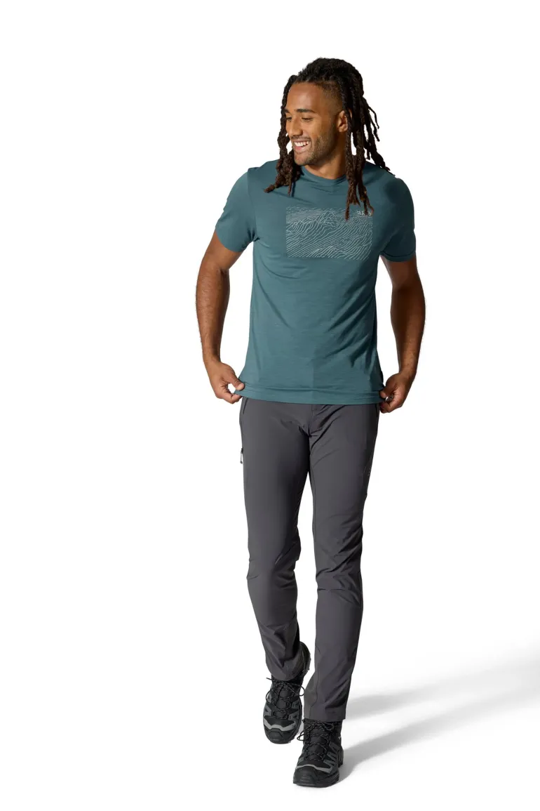 Rab Mens Syncrino Ridge Tee - Orion Blue