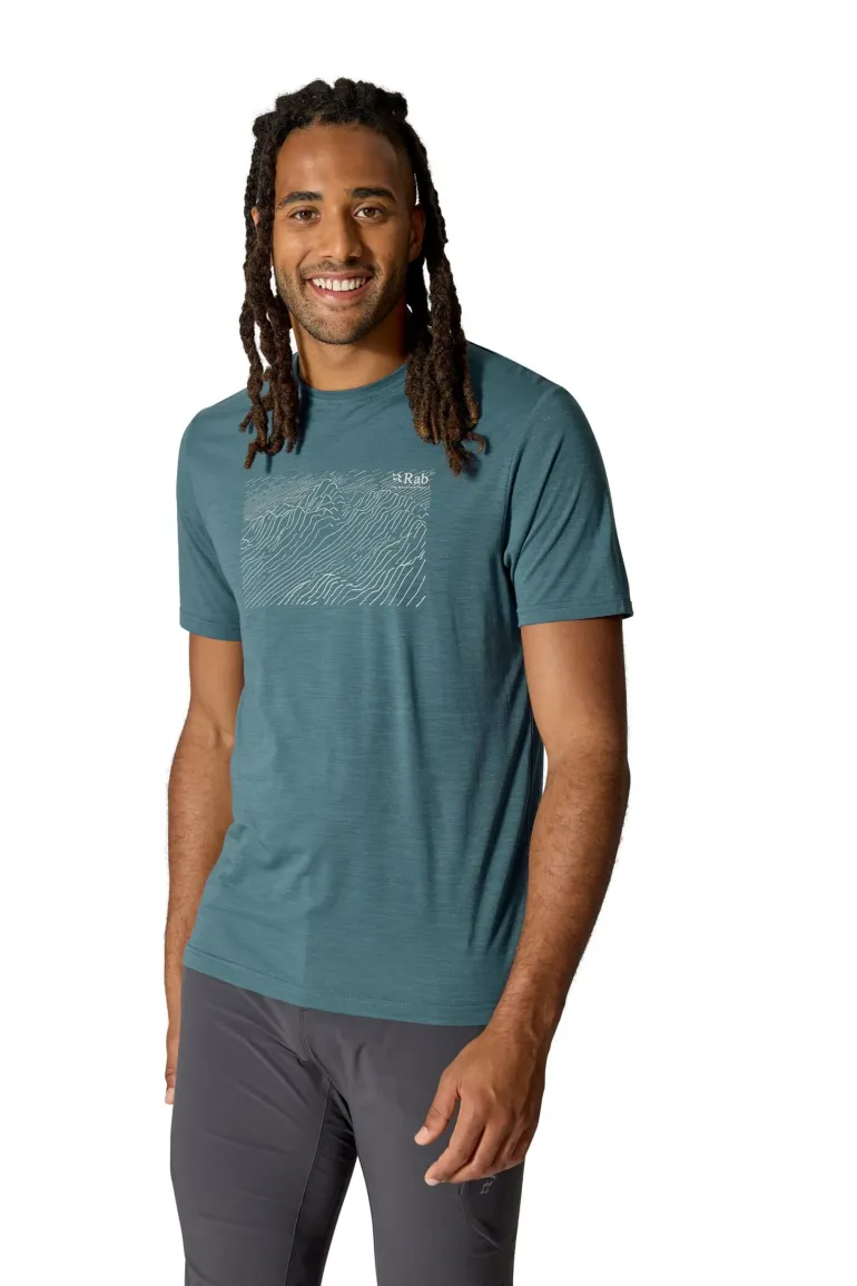 Rab Mens Syncrino Ridge Tee - Orion Blue