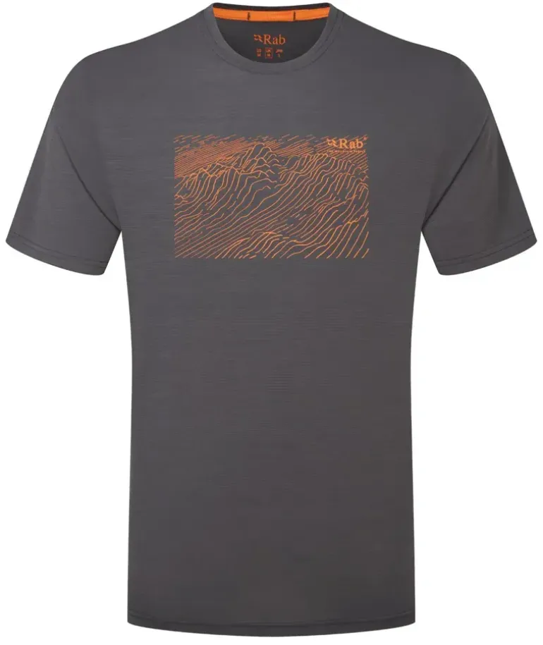 Rab Mens Syncrino Ridge Tee - Graphene