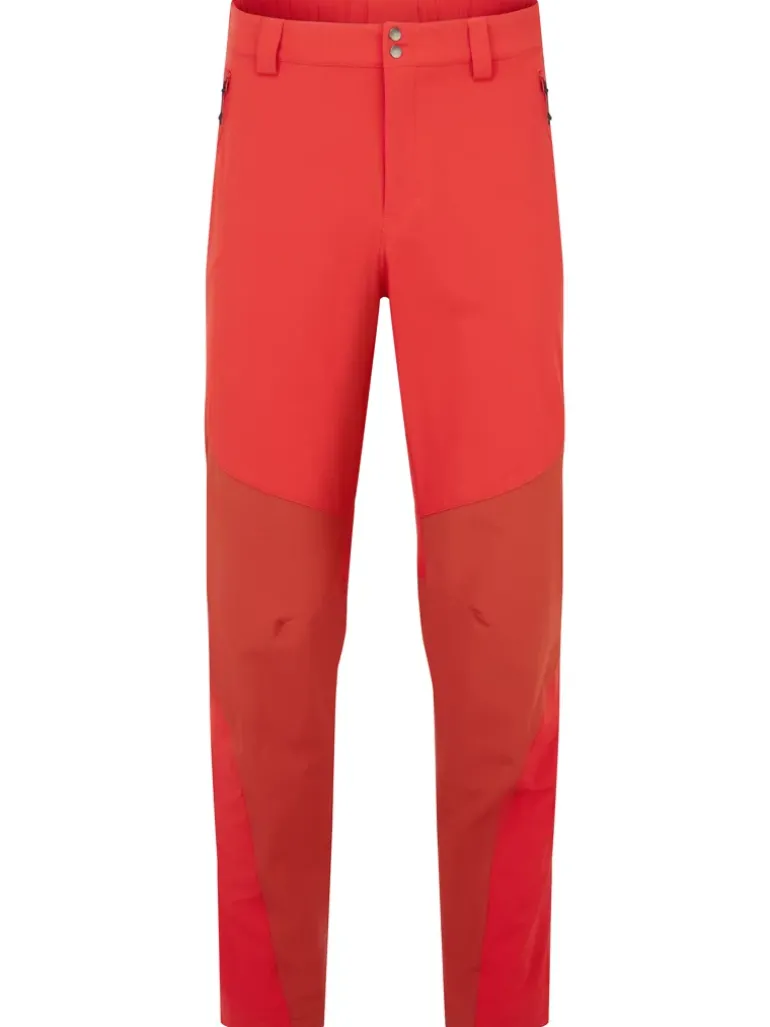 Rab Mens Torque Mountain Pants - Dark Horizon-Tuscan Red