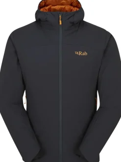 Rab Mens Xenair Alpine Light Jacket - Ebony-Marmalade