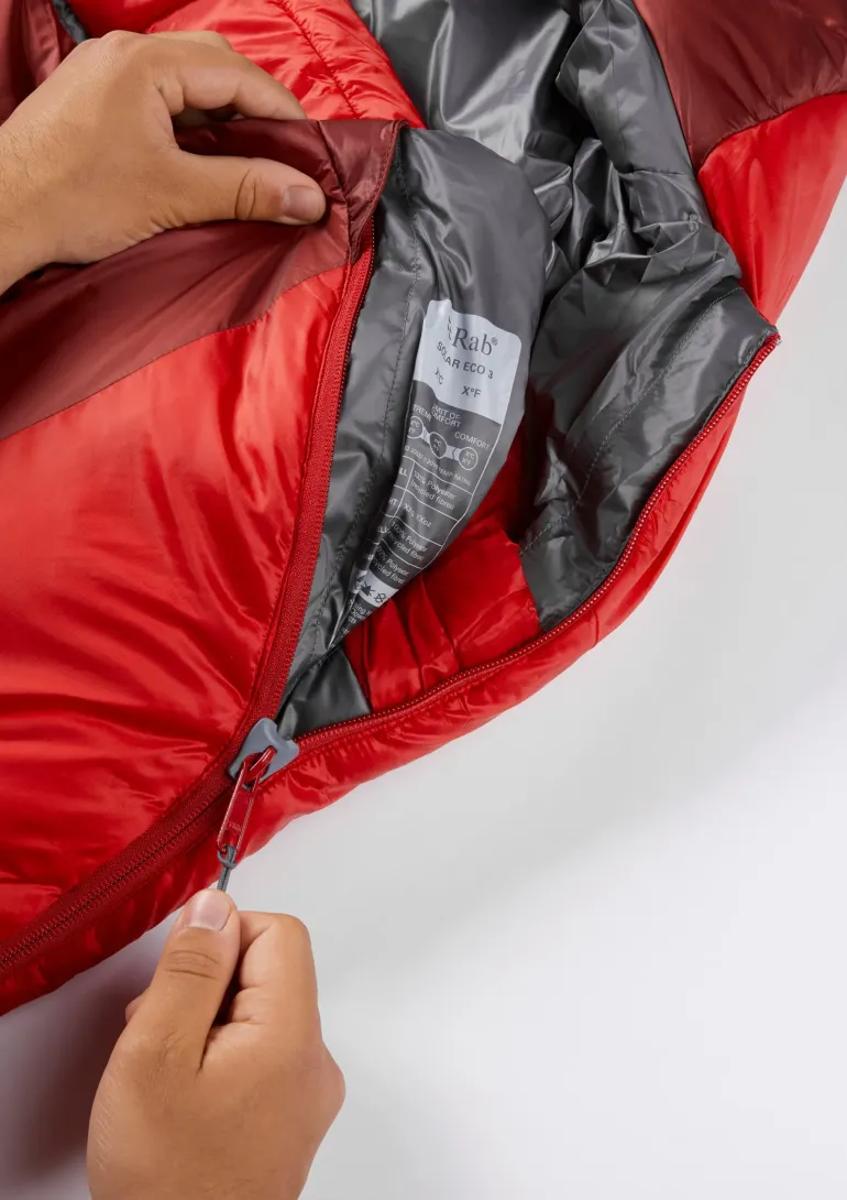 Rab Solar Eco 3 Sleeping Bag - Left-Zip - Regular