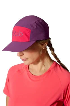 Rab Talus 5 Panel Cap - Plum-Watermelon