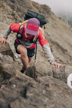 Rab Talus 5 Panel Cap - Plum-Watermelon