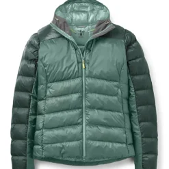 Rab Womens Cirrus Ultra Hoody - Green Slate-Eucalyptus