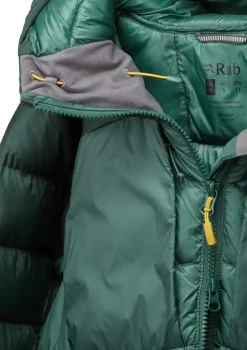 Rab Womens Cirrus Ultra Hoody - Green Slate-Eucalyptus