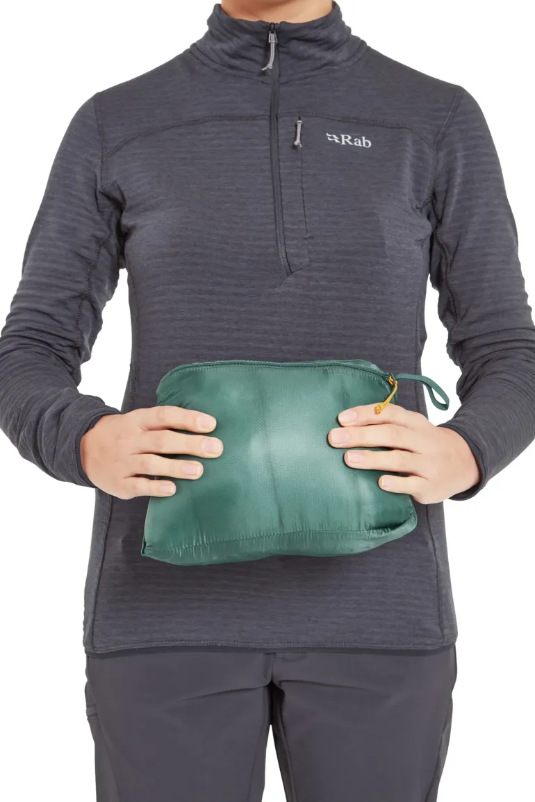 Rab Womens Cirrus Ultra Hoody - Green Slate-Eucalyptus