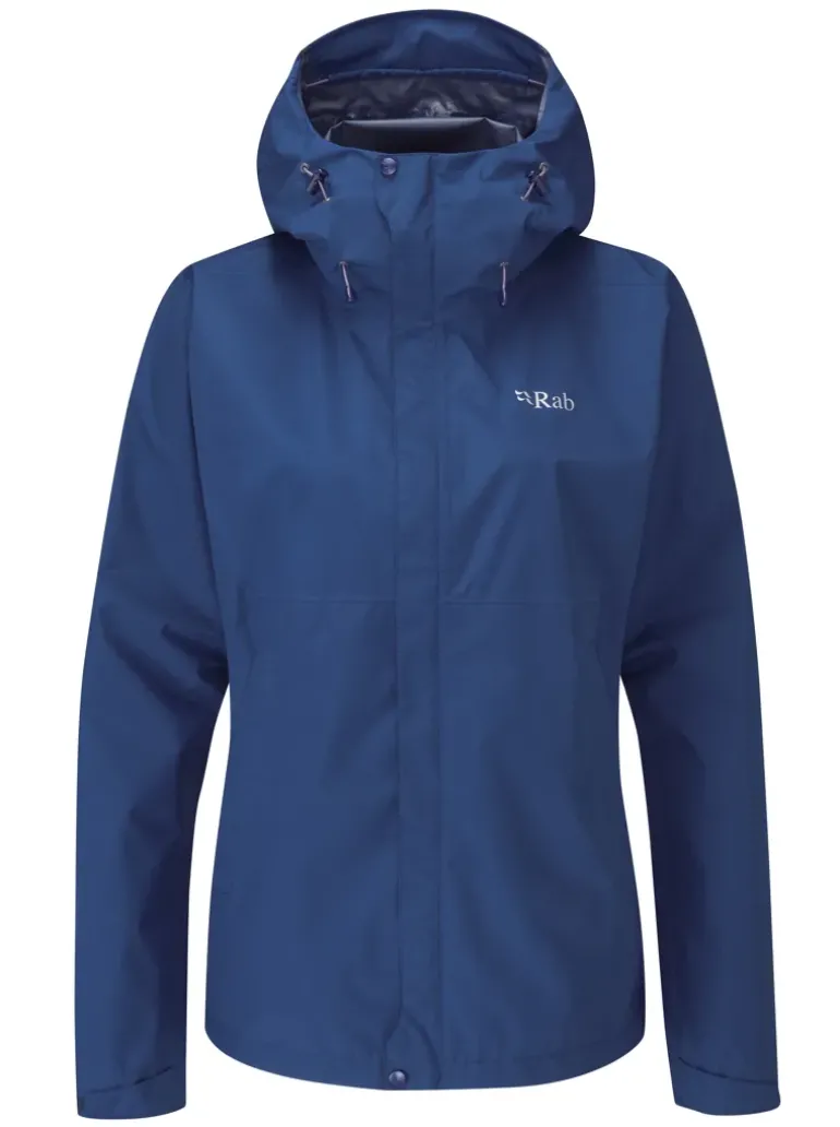 Rab Womens Downpour Eco Jacket - Patriot Blue