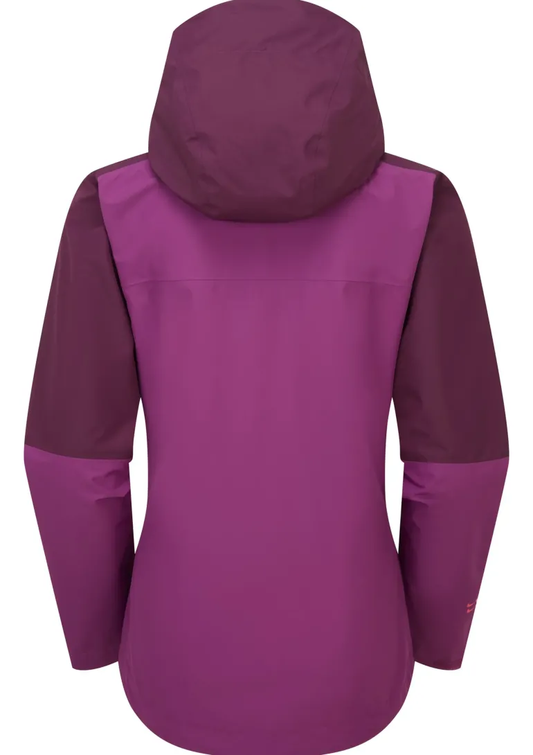 Rab Womens Downpour Jacket - Mulberry-Plum
