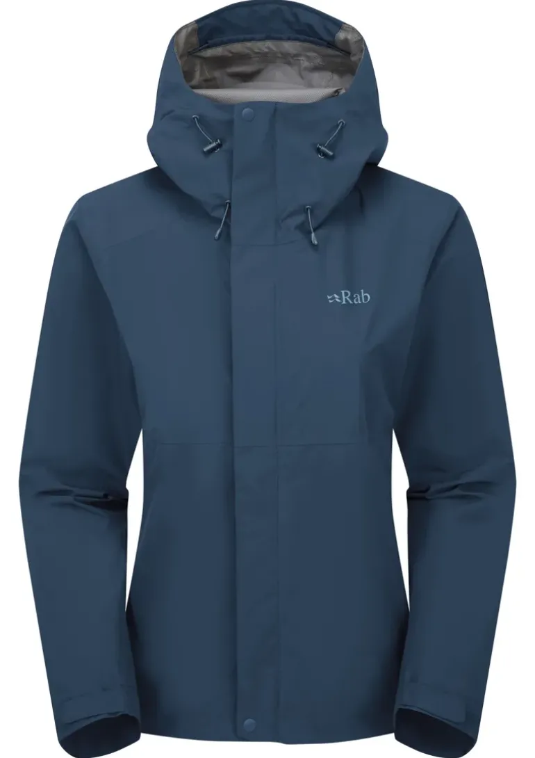 Rab Womens Downpour Jacket - Tempest Blue