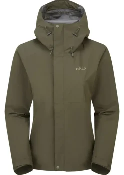 Rab Womens Downpour Jacket - Army