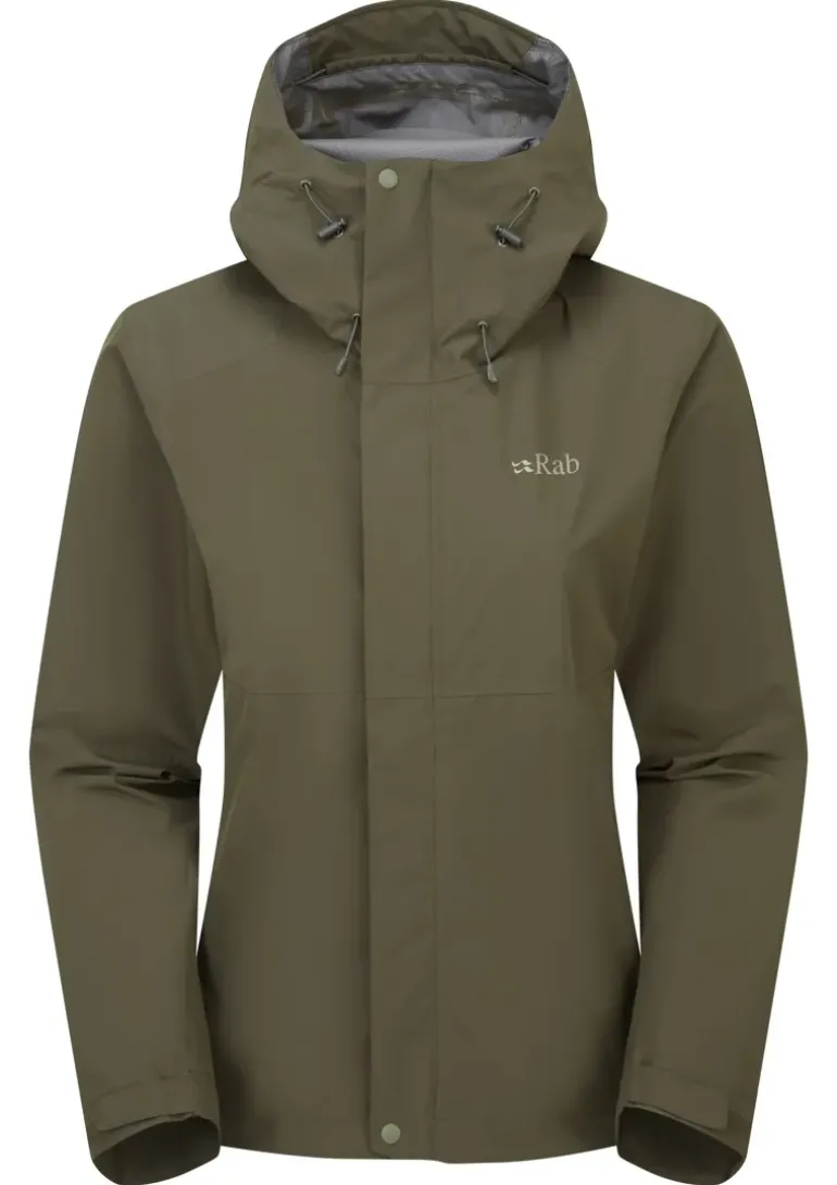 Rab Womens Downpour Jacket - Army