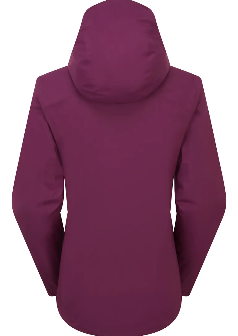 Rab Womens Downpour Light Jacket - Mulberry