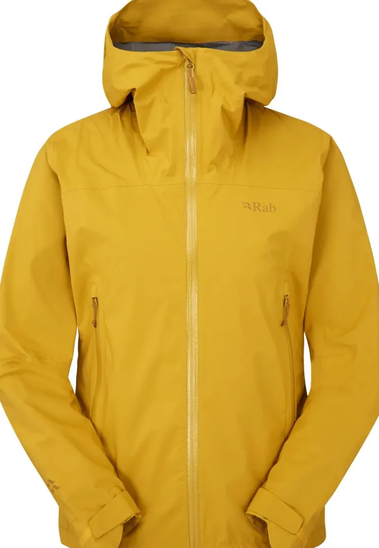 Rab Womens Downpour Light Jacket - Sahara
