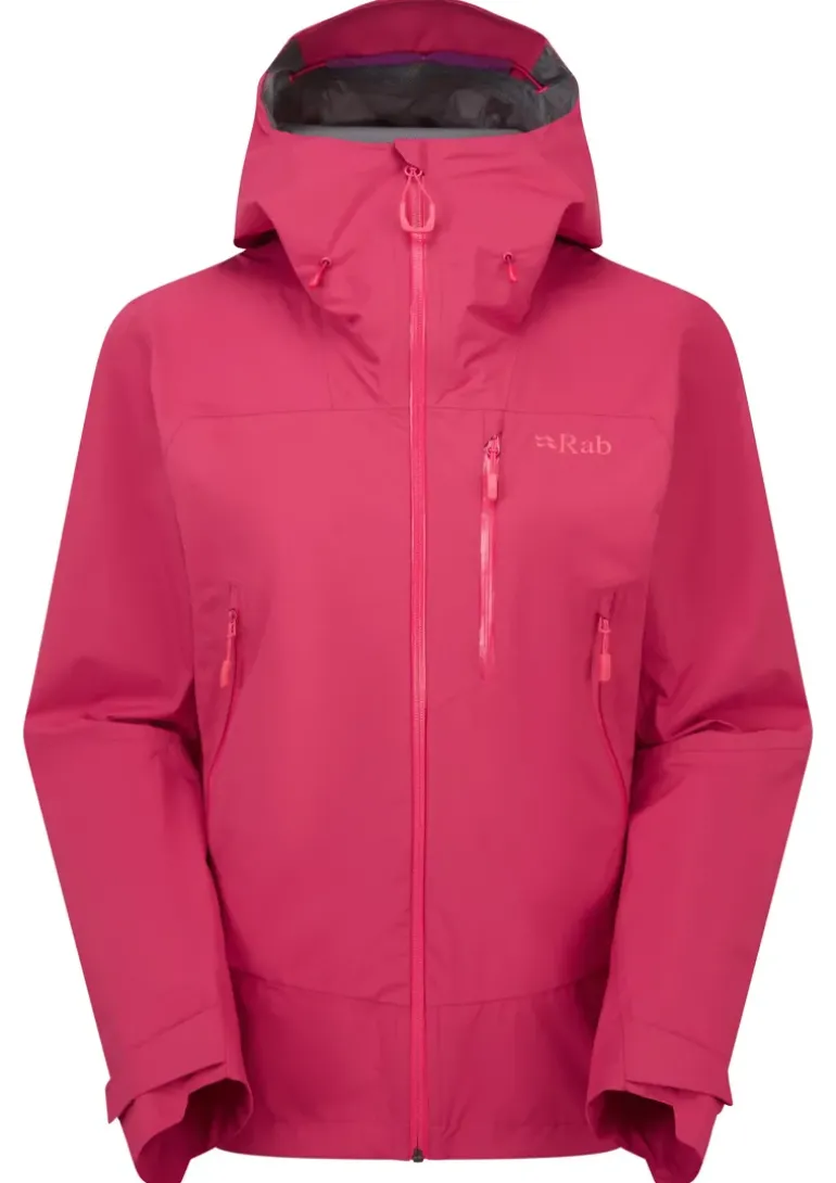 Rab Womens Downpour Mountain Jacket - Watermelon