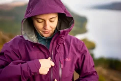 Rab Womens Downpour Mountain Jacket - Mulberry