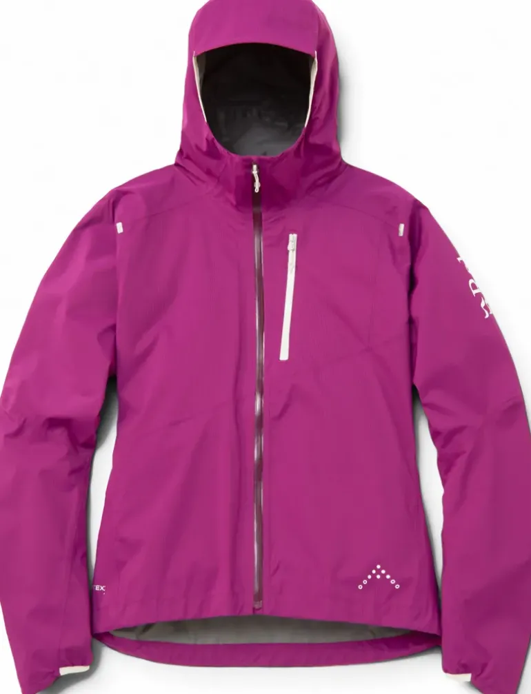 Rab Womens Downpour Trail Light Jacket - Plum