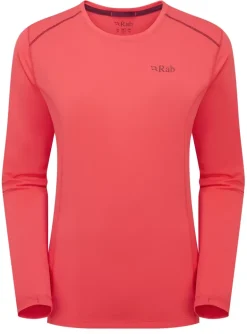 Rab Womens Force Long Sleeved Tee - Hibiscus