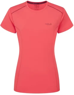 Rab Womens Force Short Sleeved Tee - Hibiscus