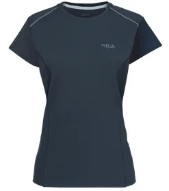Rab Womens Force Short Sleeved Tee - Tempest Blue