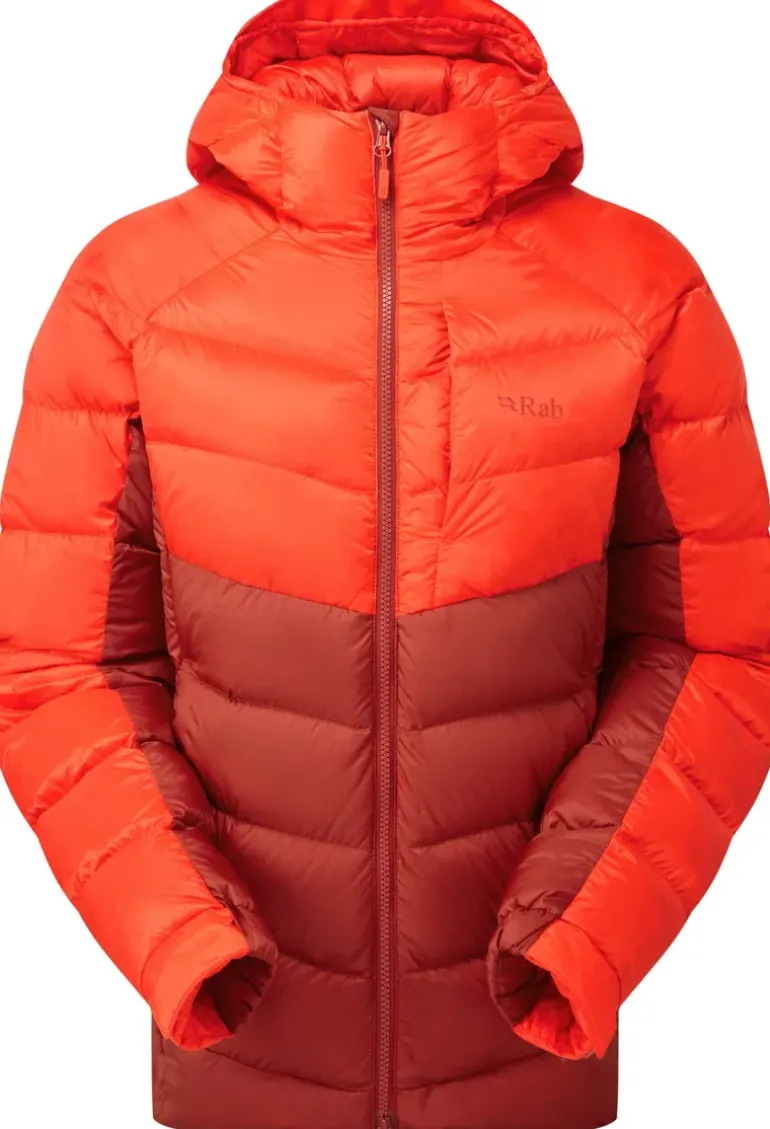 Rab Womens Glaceon Pro Jacket - Red Grapefruit-Tuscan Red