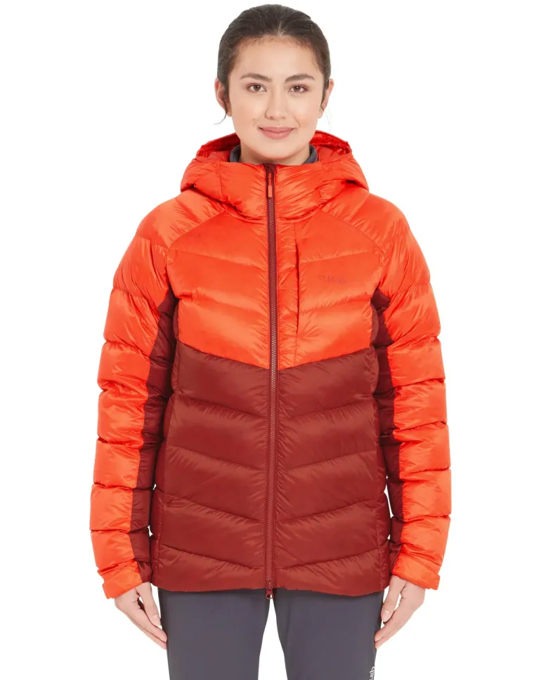 Rab Womens Glaceon Pro Jacket - Red Grapefruit-Tuscan Red
