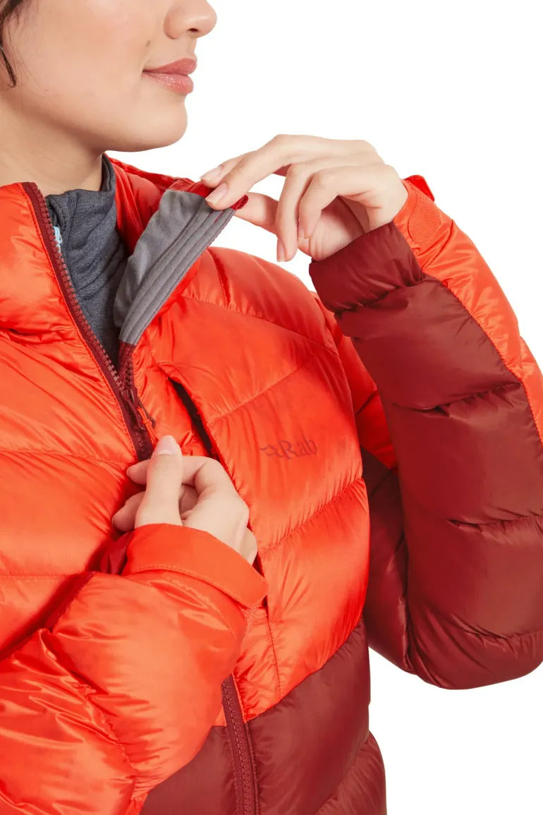 Rab Womens Glaceon Pro Jacket - Red Grapefruit-Tuscan Red
