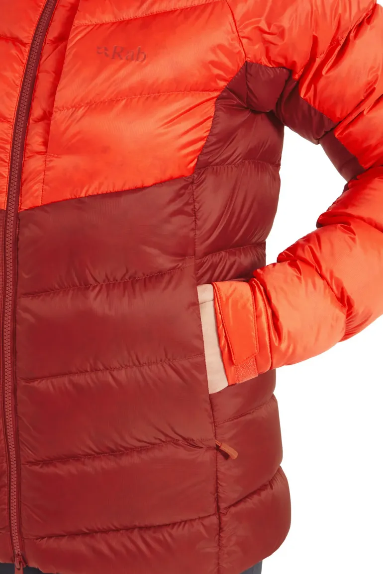Rab Womens Glaceon Pro Jacket - Red Grapefruit-Tuscan Red