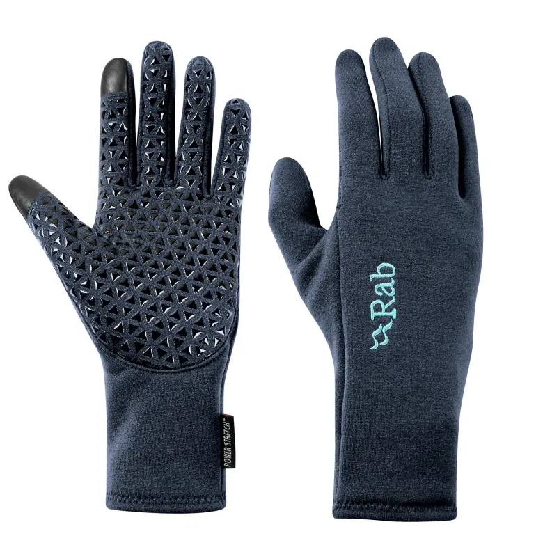 Rab Womens Power Stretch Contact Grip Gloves - Deep Ink