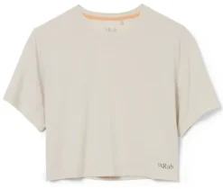 Rab Womens Rivelin Crop Tee - Pebble