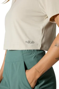 Rab Womens Rivelin Crop Tee - Pebble