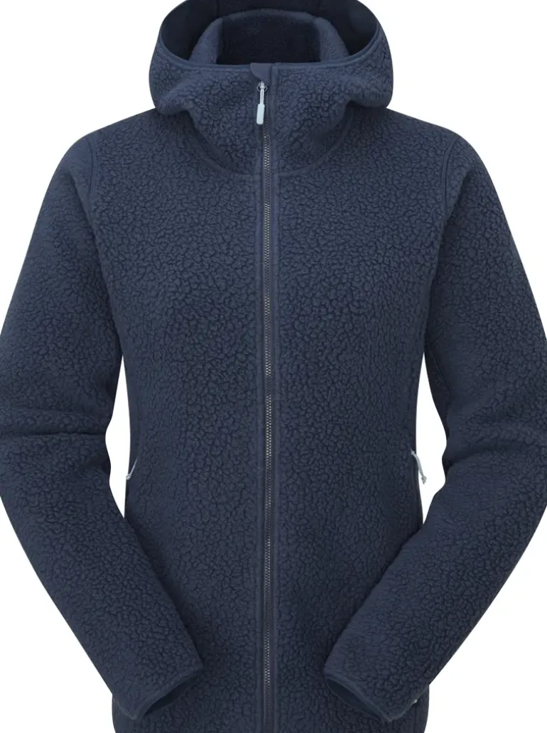 Rab Womens Shearling Hoody - Deep Ink