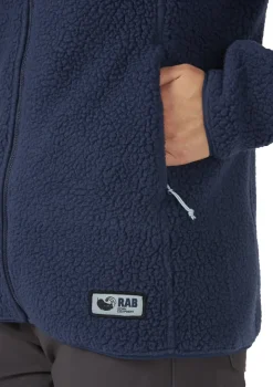 Rab Womens Shearling Hoody - Deep Ink