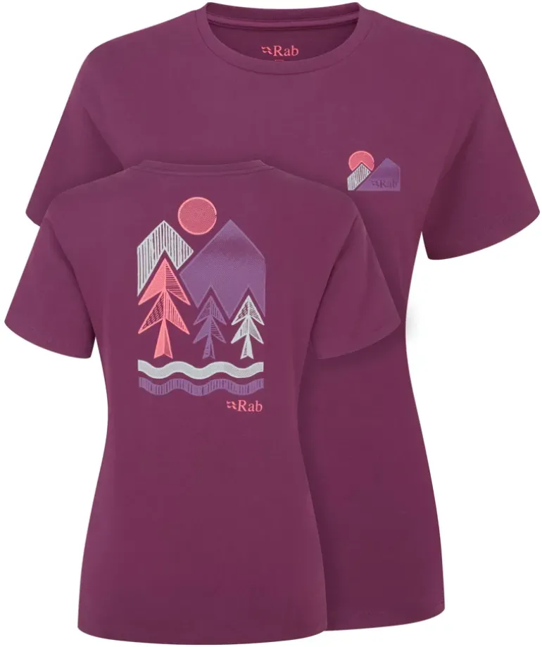Rab Womens Tuku Vista Tee - Mulberry