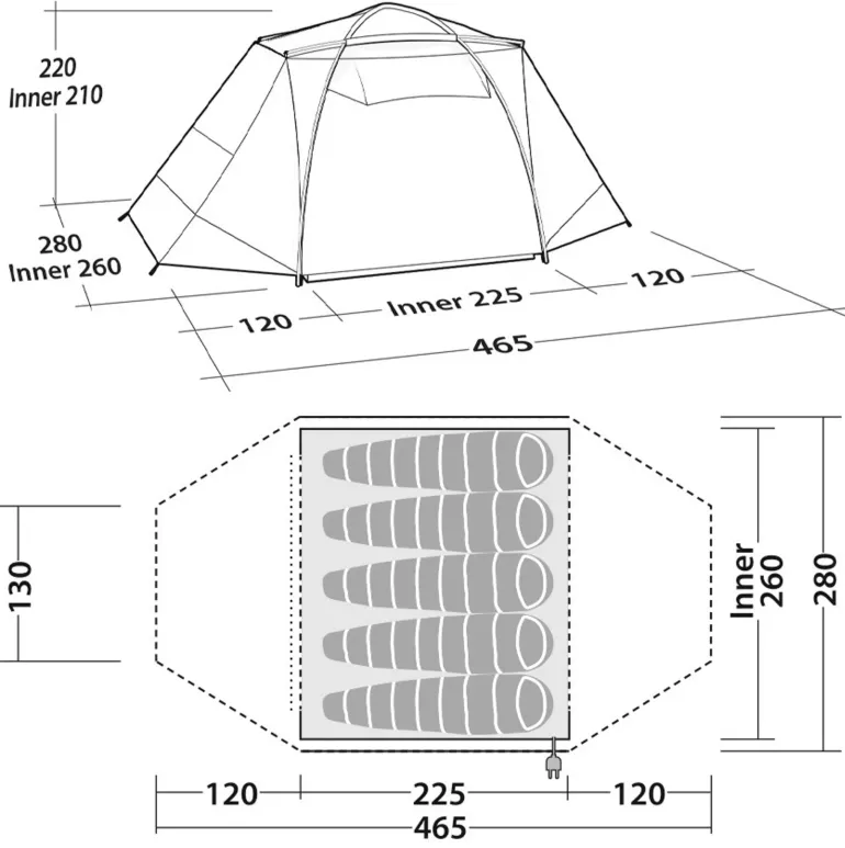 Robens Cobra Stone 5 Tent