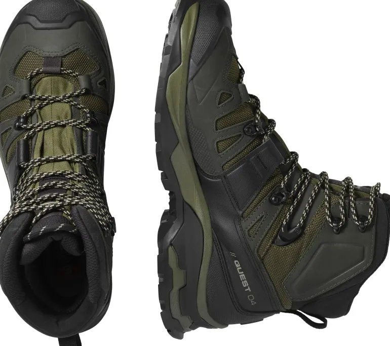 Salomon Mens Quest 4 GTX Boots - Olive Night-Peat-Safari